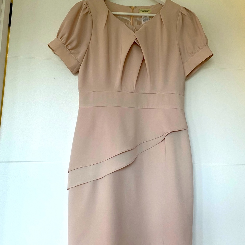 Pale pink M Moon Collection dress. Perfect for a wedding.